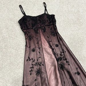 Formal beaded prom dress good condition size 8